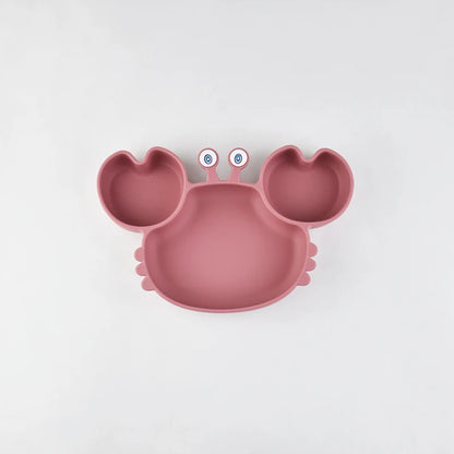 assiette ventouse bebe rose