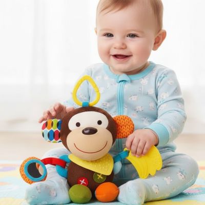 bébé jouet sensorielle singe