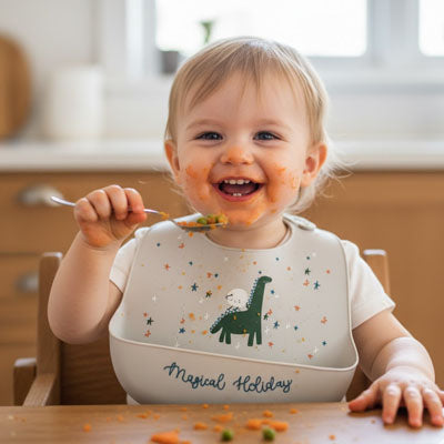 bavoir bebe dinosaure