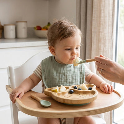 bebe chaisse haute ensemble repas vert