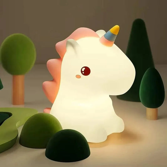 bebe veilleuse licorne arbres vert