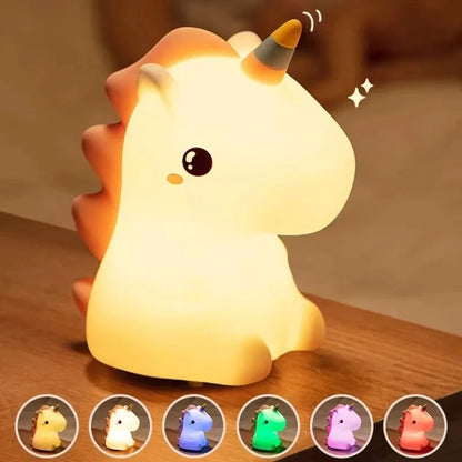 bebe veilleuse licorne couleurs