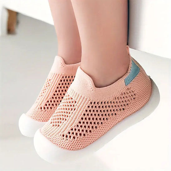 chaussures souples roses fillette
