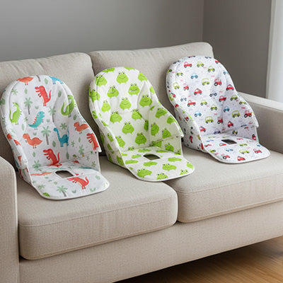 coussin bebe chaise haute trois motif