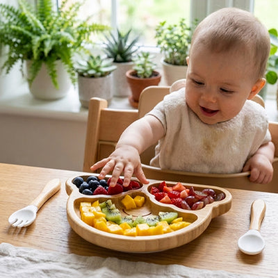ensemble repas bebe fruits