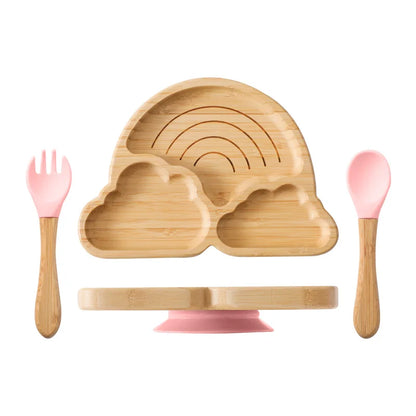 ensemble repas bebe rose