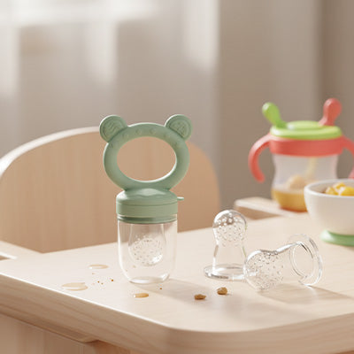grignoteuse pour bébé vert table haute