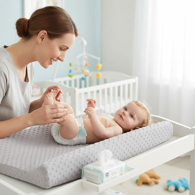 housse matelas langer maman bebe gris