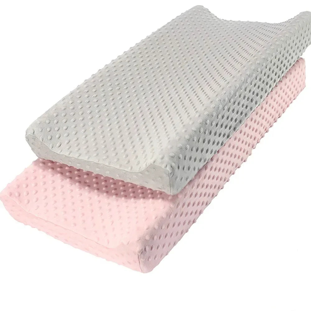 housse matelas langer gris rose