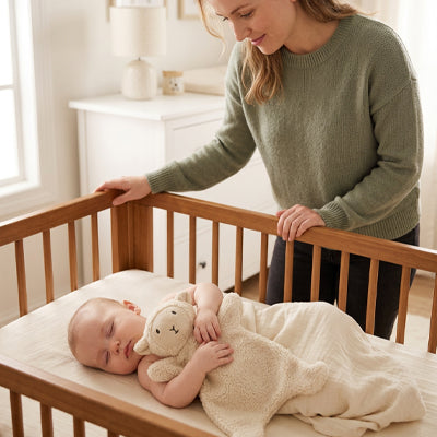 maman doudou bébé dort