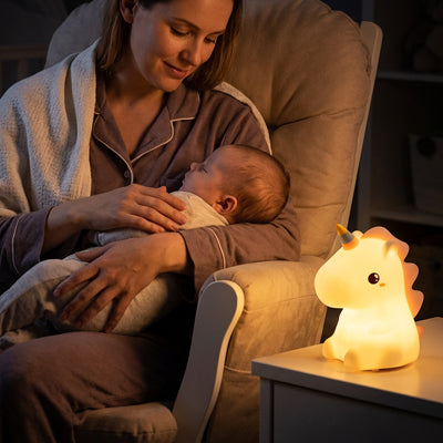 bebe veilleuse | Tactile Rechargeable Licorne