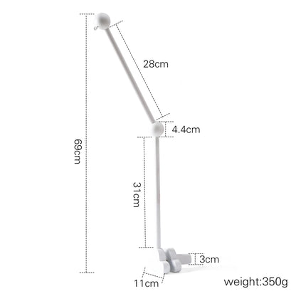 mobile bebe support bois blanc 69cm