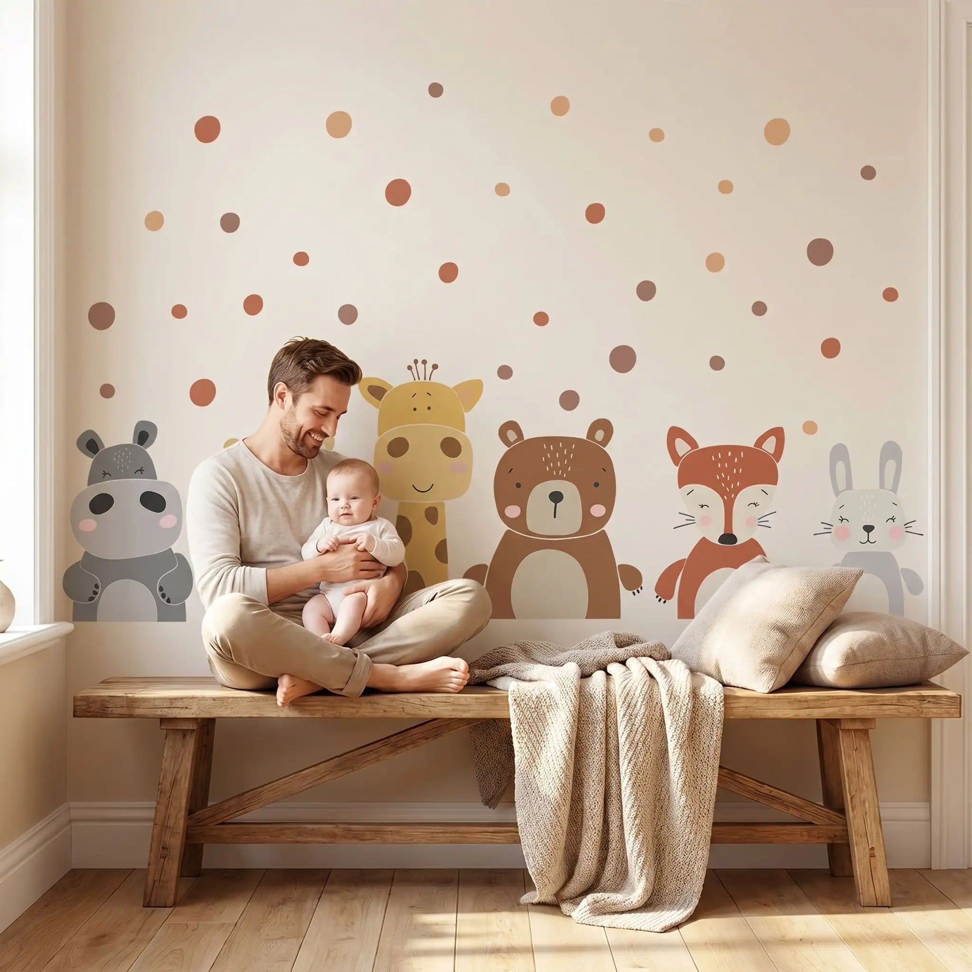papa bébé sticker muraux chambre