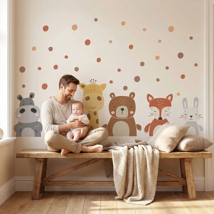 papa bébé sticker muraux chambre