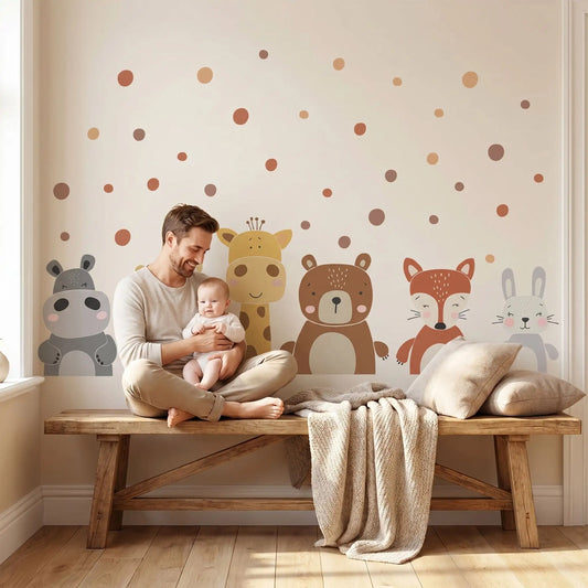 papa bébé sticker muraux chambre