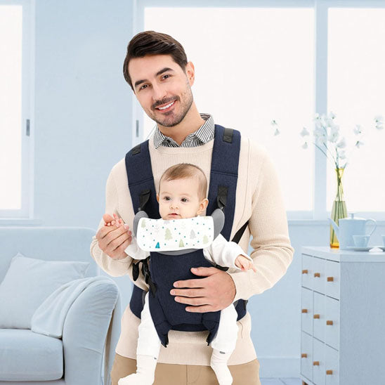 papa porte bébé face