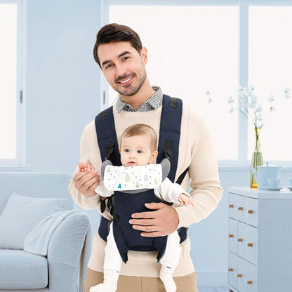 papa porte bébé face